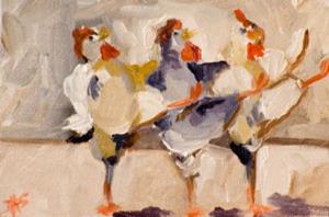 Detail Image for art Chicken Conga-sold