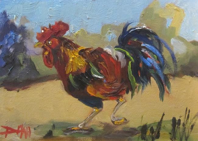 Art: Rooster by Artist Delilah Smith