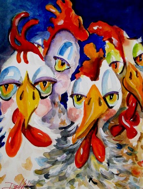 Art: Glad to be Chickens-sold by Artist Delilah Smith