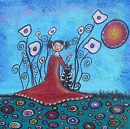 Art: Prudence's Day-Play With Francis by Artist Juli Cady Ryan