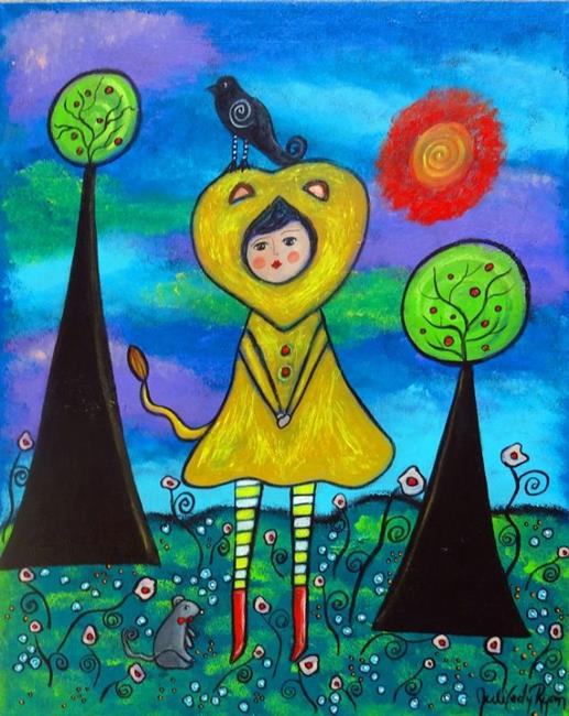 Art: The Lion The Mouse and The Crow by Artist Juli Cady Ryan