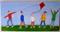 Art: Kite Day (SOLD) by Artist Fran Caldwell