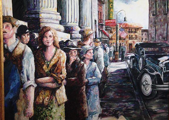 Art: Between Two Points by Artist Laurie Justus Pace