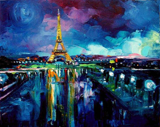 Art: Parisian Night by Artist Aja