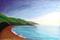 Art: North Beach of Tenby Pastel - sold by Artist Shari Lynn Schmidt