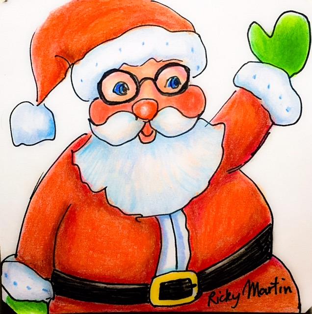 Art: Santa by Artist Ulrike 'Ricky' Martin