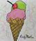 Art: Icecream Cone by Artist Ulrike 'Ricky' Martin