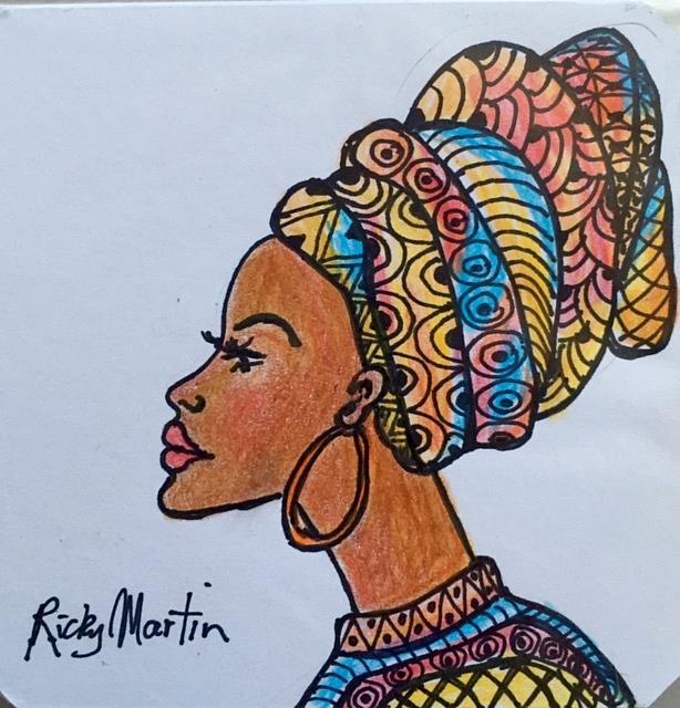 Art: The Headdress by Artist Ulrike 'Ricky' Martin