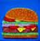 Art: Cheeseburger with Resin Top Coat by Artist Ulrike 'Ricky' Martin