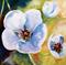 Art: Pear Blossoms for Cindy by Artist Laurie Justus Pace