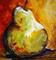 Art: Patti's Pear by Artist Laurie Justus Pace