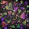 Art: Midnight Romance and Dragonflies by Artist Rebecca M Ronesi-Gutierrez