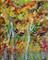 Art: Birch Trees and Dragonflies III by Artist Rebecca M Ronesi-Gutierrez