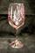 Art: Heather II Dragonfly Cherry Blossom White Wine Glass by Artist Rebecca M Ronesi-Gutierrez