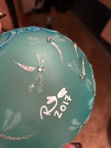 Detail Image for art Thank You Beth 2017 / Tiffany Blue Dragonfly Ball