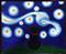 Art: Angus's Starry Night by Artist Jenny Doss