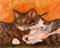 Art: Slinky and Sierra by Artist Tracey Allyn Greene