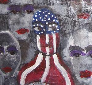 Detail Image for art Standing Out in a Crowd SOLD