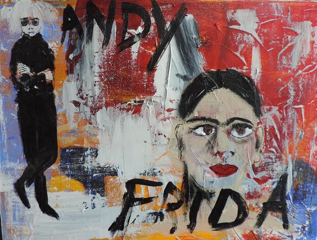 Art: andy and frida by Artist Nancy Denommee   