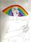 Art: Rainbow Wedge Cut original by Artist Nancy Denommee   