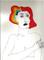 Art: Redhead with Rainbow by Artist Nancy Denommee   