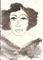 Art: Face of Woman by Artist Nancy Denommee   