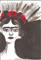 Art: Frida with Poppies in her Hair by Artist Nancy Denommee   