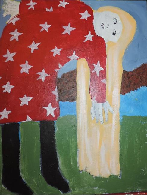 Art: hair down to here by Artist Nancy Denommee   