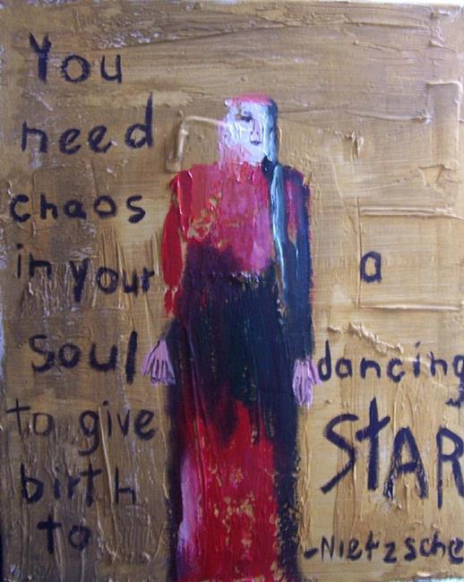 Art: You Need Chaos SOLD by Artist Nancy Denommee   
