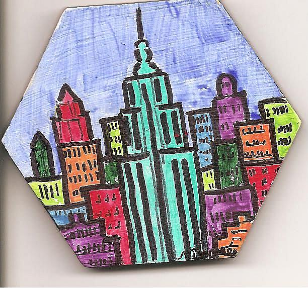 Art: New York in Bright Fantasy #1 by Artist Nancy Denommee   