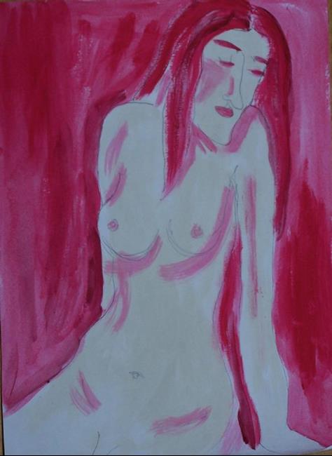 Art: The Mood is Red by Artist Nancy Denommee   