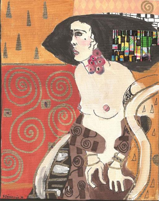 Art: Judith 2 Homage to Klimt by Artist Nancy Denommee   