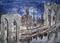 Art: Brooklyn Bridge on a Starry Night  by Artist Nancy Denommee   