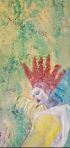 Detail Image for art The Yellow Dress SOLD