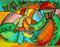 Art: On the Way to School by Artist Chris Jeanguenat