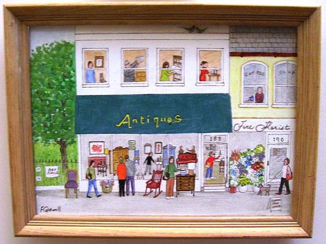 Art: Country Antique Store (Sold) by Artist Fran Caldwell