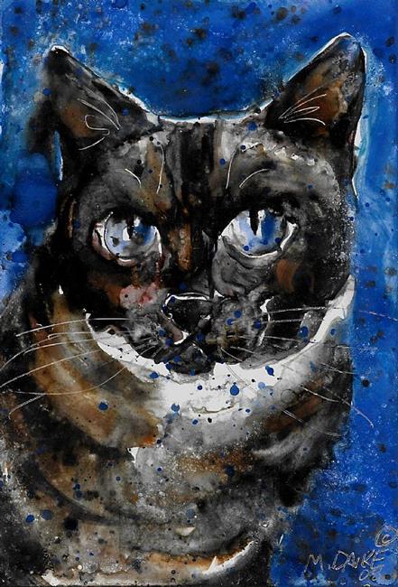 Art: Blue Siamese by Artist Melinda Dalke