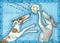 Art: VOLLEYBALL GREYHOUNDS by Artist Susan Brack