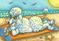 Art: DAY AT THE DOG BEACH by Artist Susan Brack