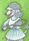 Art: POODLE ON THE COURT by Artist Susan Brack