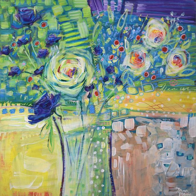 Art: When Life Gifts You Roses - Spring in Your Step Series by Artist Dana Marie