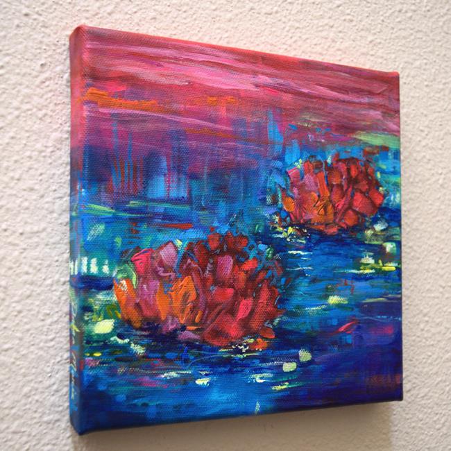 Art: Evening Song- Water Lilies series - SOLD by Artist Dana Marie