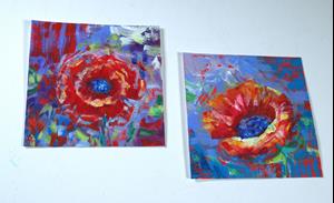 Detail Image for art Dancing under Sunbeams - Theory of the Poppy series (SOLD)