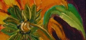 Detail Image for art VanGogh Sunflowers=sold