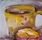 Art: Morning Muffin with Coffee-SOLD by Artist Delilah Smith