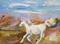 Art: IMG_white-horse6x8.JPG by Artist Delilah Smith