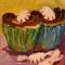 Art: Two Cupcakes all Dressed up-sold by Artist Delilah Smith