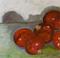 Art: Red Christmas Bulbs-sold by Artist Delilah Smith