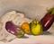 Art: Eggplants and Company by Artist Delilah Smith
