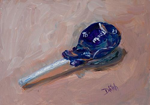 Art: Grape Tootsie Pop-sold by Artist Delilah Smith